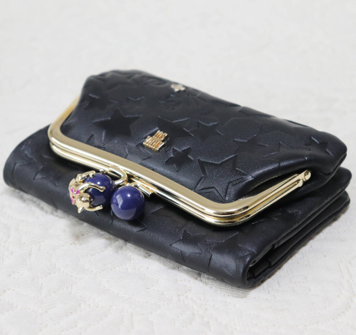 新品タグ付き【ANNA SUI アナスイ】プレイングキャット ねこ口金