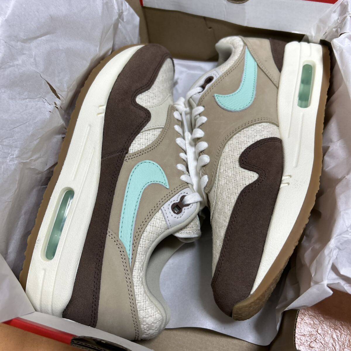 END 購入品 26センチ 新品 Nike Air Max 1 Premium Crepe Hempナイキ