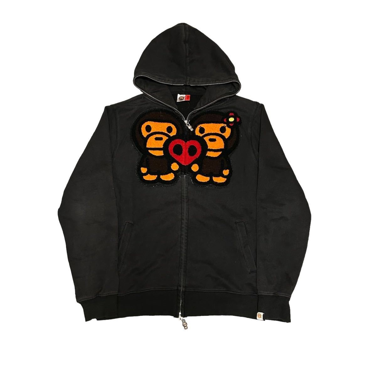 00s A BATHING APE BAPE baby milo ジップ パーカー スウェット