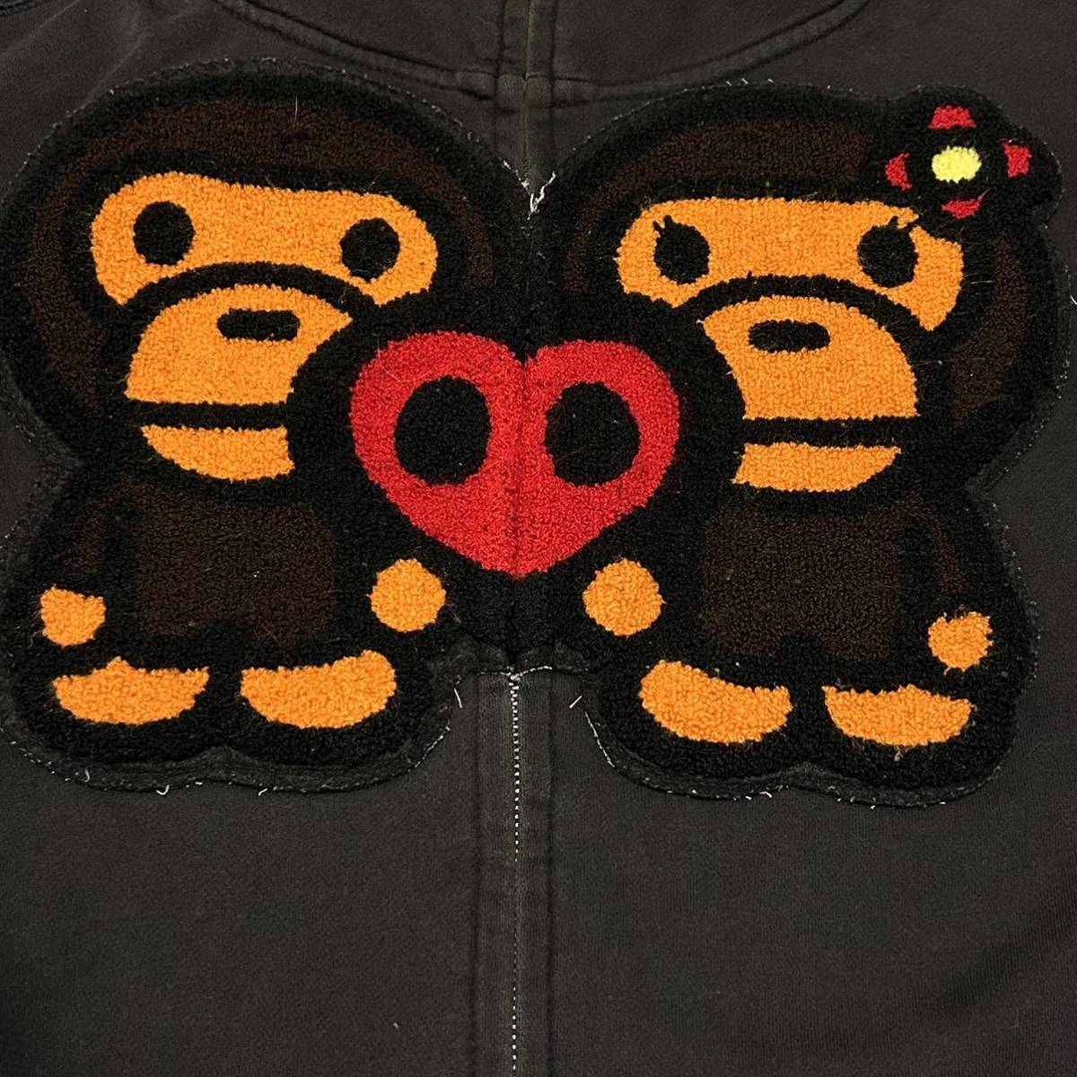00s A BATHING APE BAPE baby milo ジップ パーカー スウェット