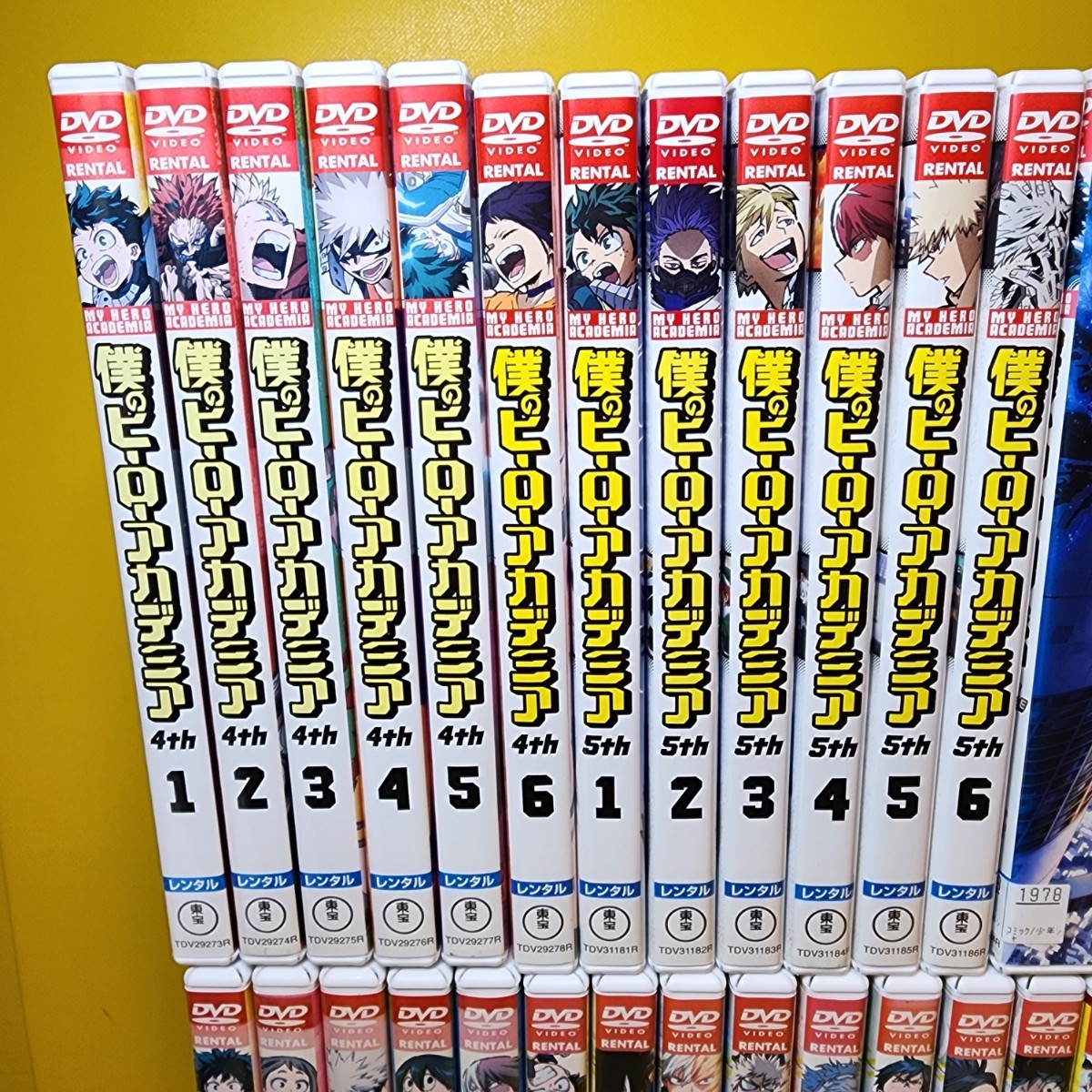 新品ケース交換済み 僕のヒーローアカデミア 1期～5期+劇場版 DVD 全34
