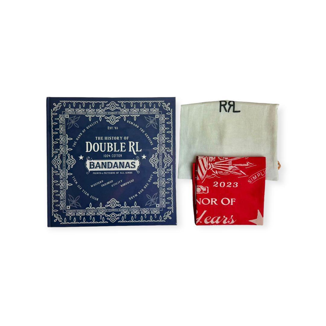 RRL ダブルアールエル 未使用 DOUBLE RL 30周年記念バンダナ 麻袋付