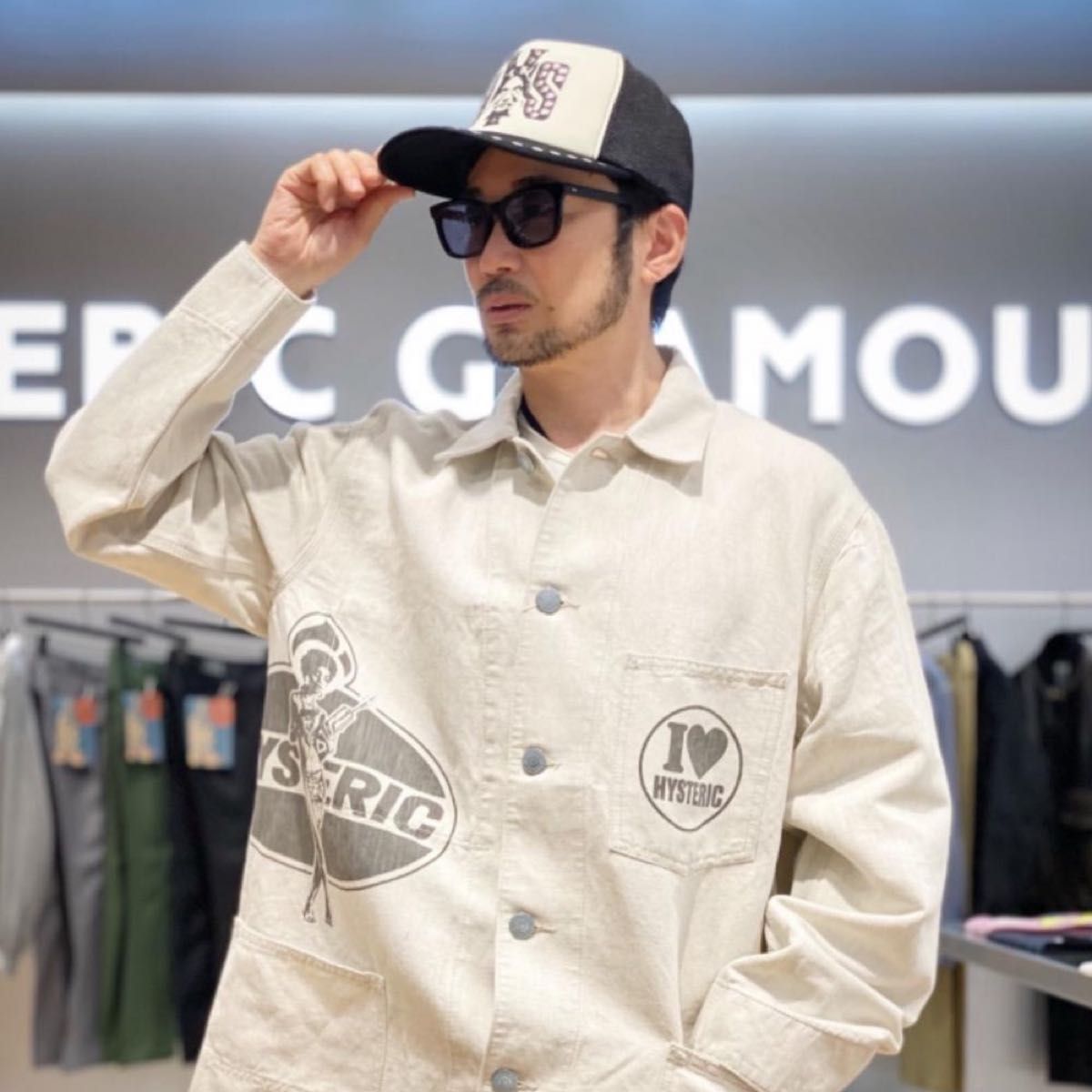新品】ヒステリックグラマーSEE NO EVIL スタッズメッシュキャップ