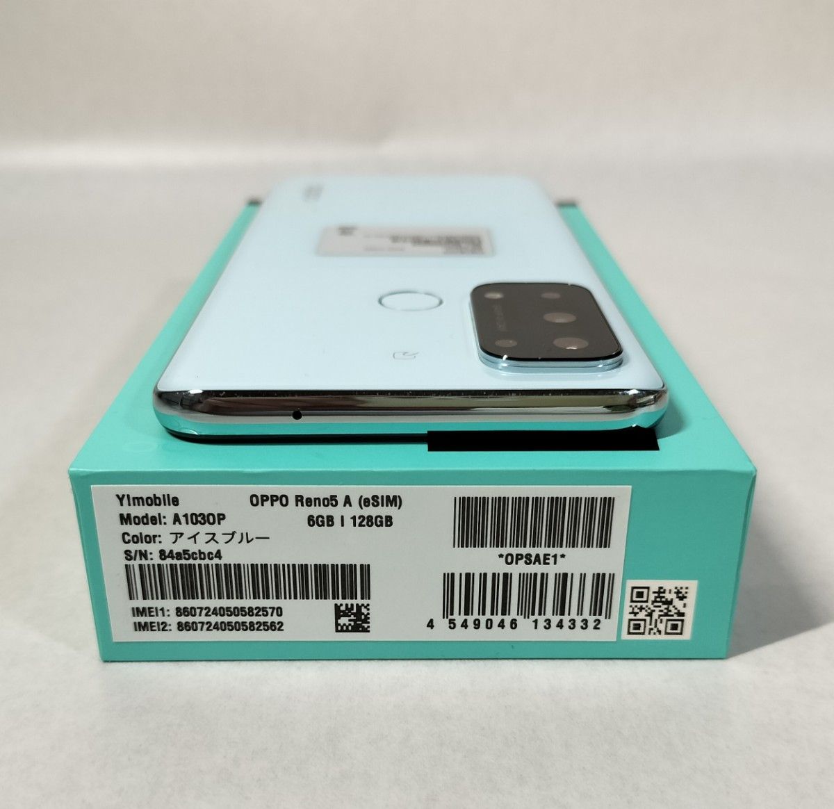 OPPO Reno5 A 128GB アイスブルー SIMフリー Ymobile版 A1030P｜Yahoo