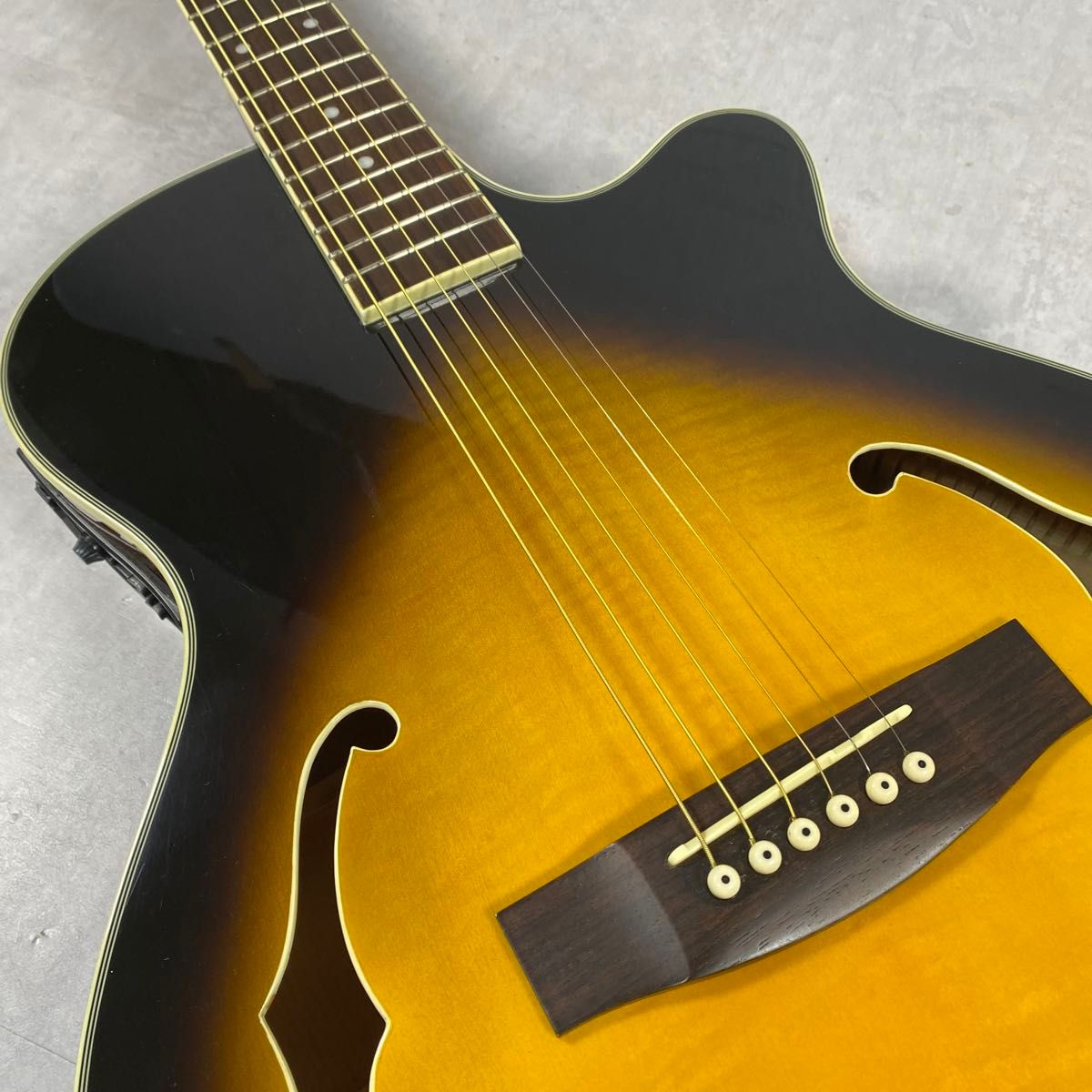 Juno ジュノ エレアコ EA-70FC/BS 虎杢目 fホール イエロー｜Yahoo
