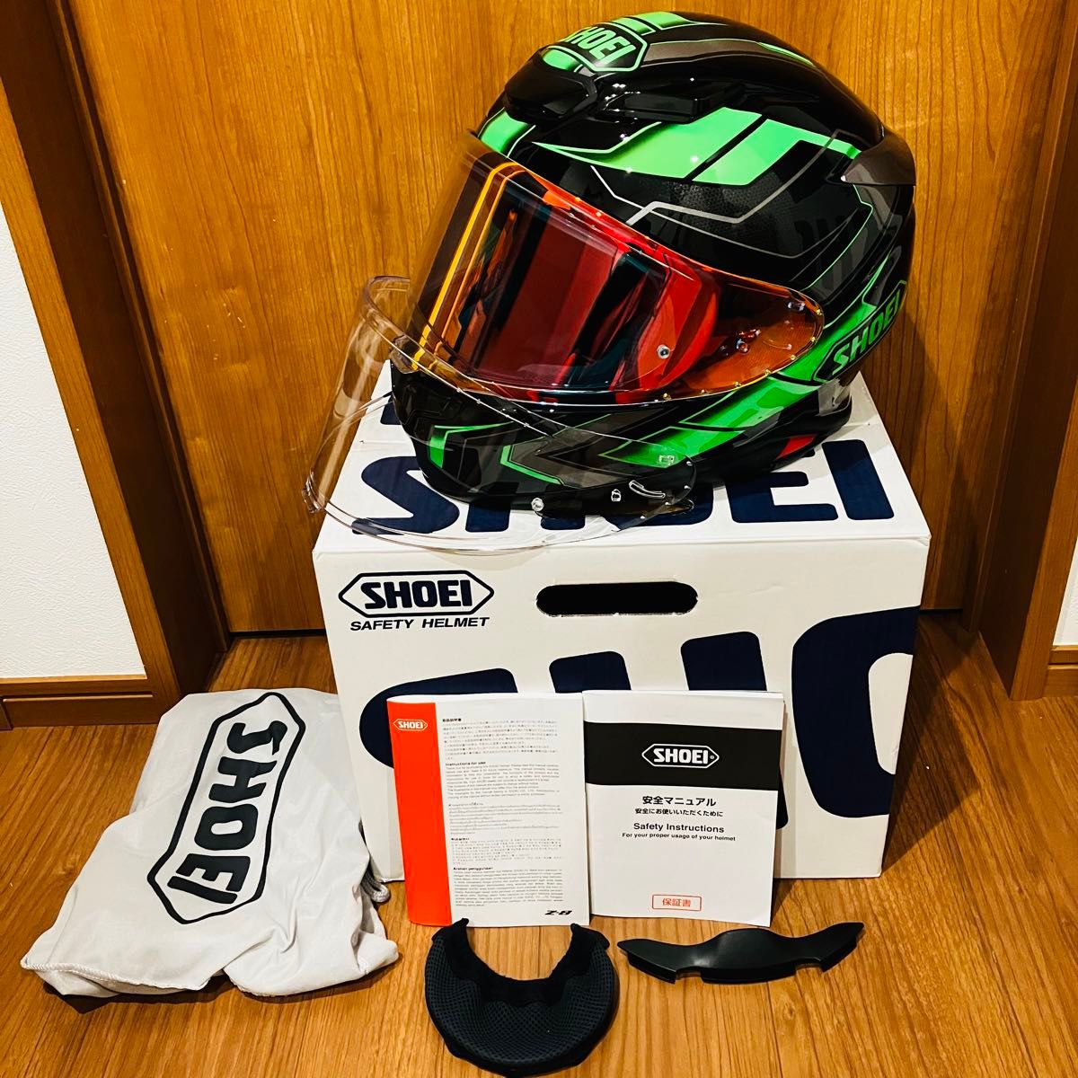 値下げ 無傷の美品 SHOEI Z-8 PROLOGUE L ミラー&クリアシールド チン