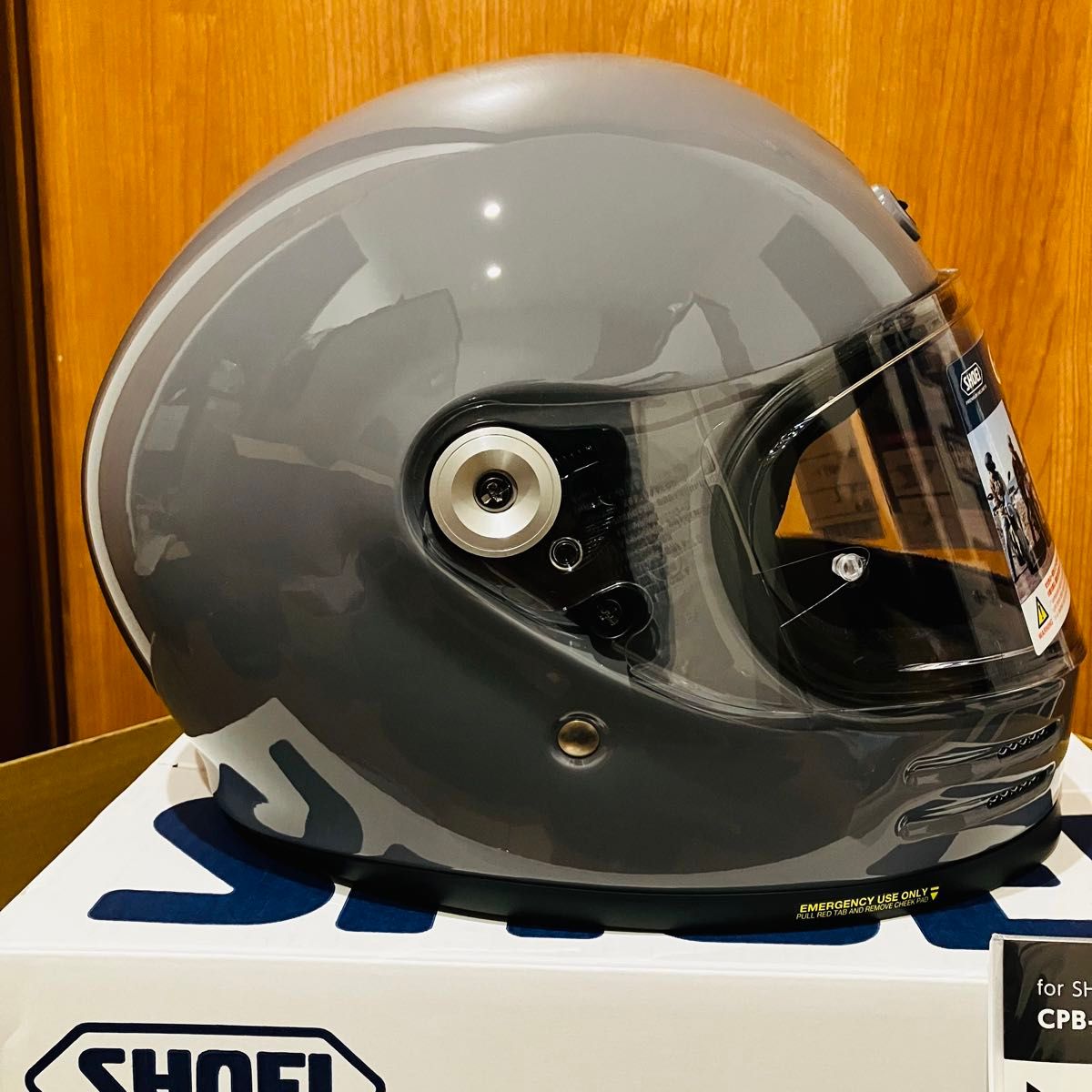 値下げ 新品未使用 SHOEI グラムスター Lサイズ バサルトグレー 付属品