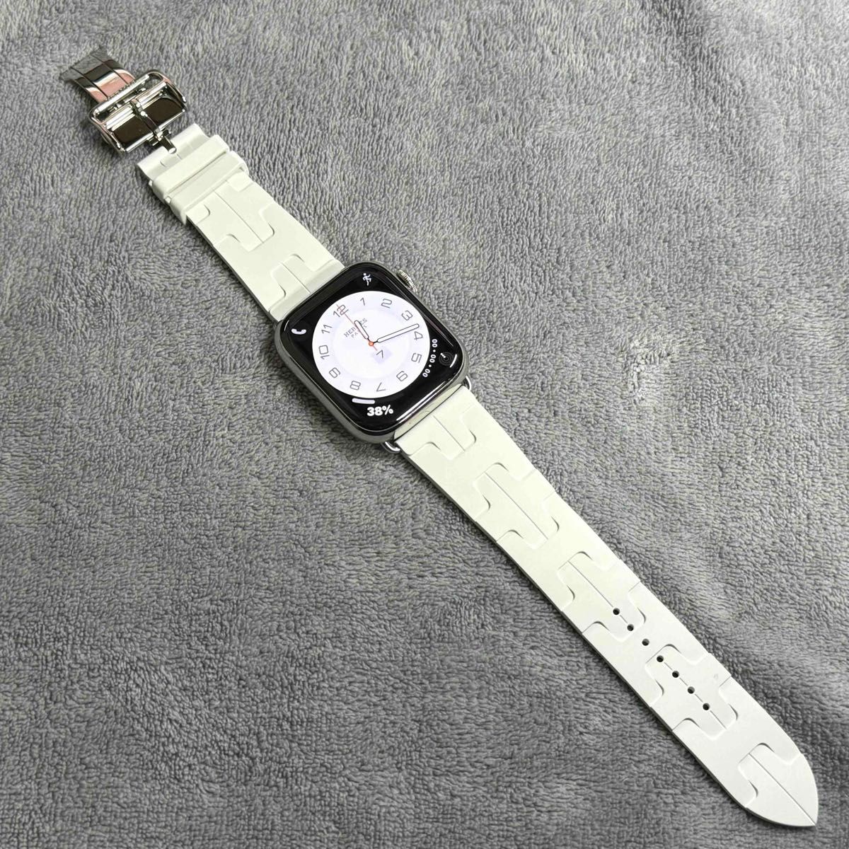 未使用品 エルメス AppleWatch アップルウォッチ キリムバンド 白 45