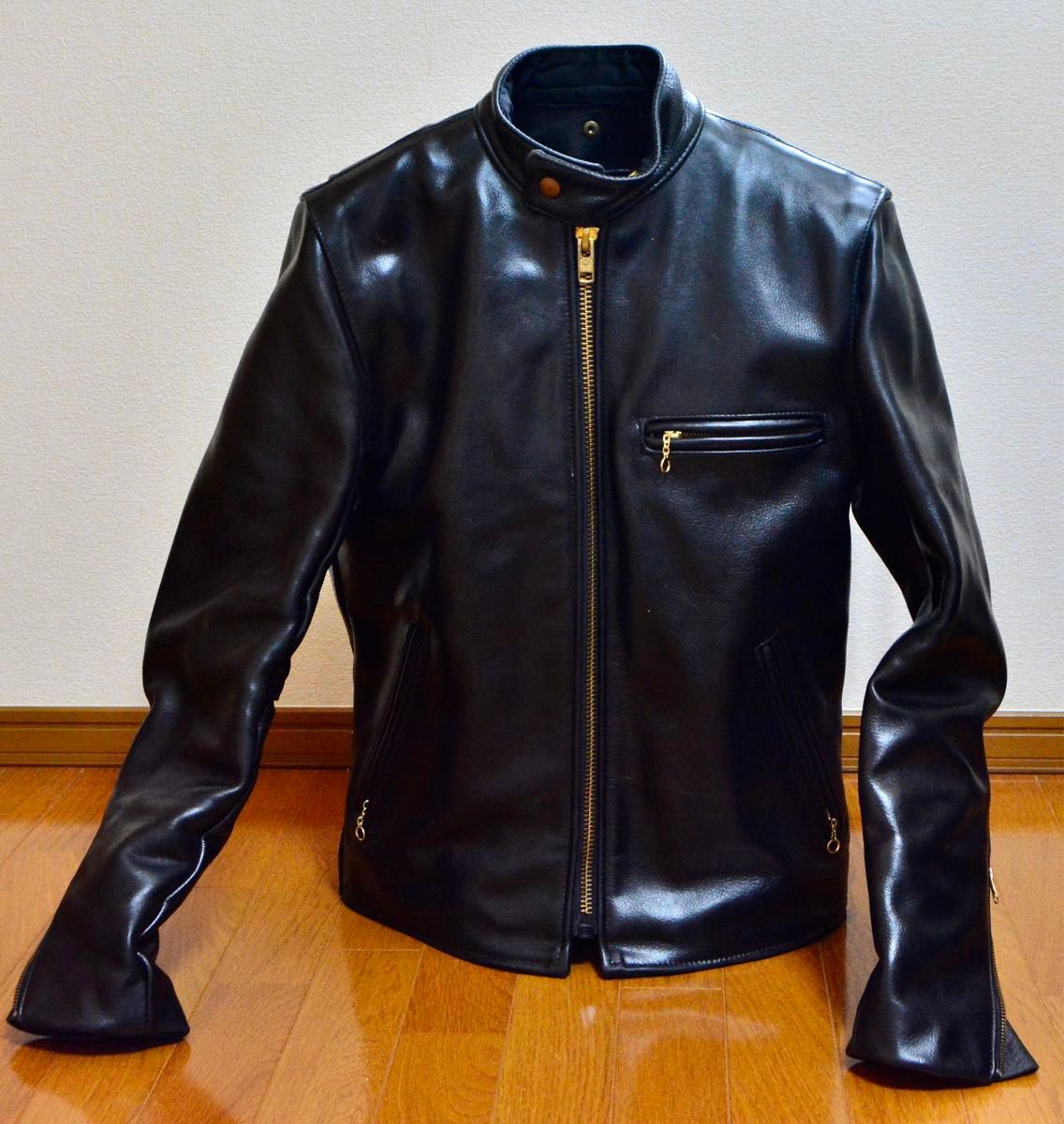 超美品】VANSON バンソン B サイズ36 レザー シングル ライダース