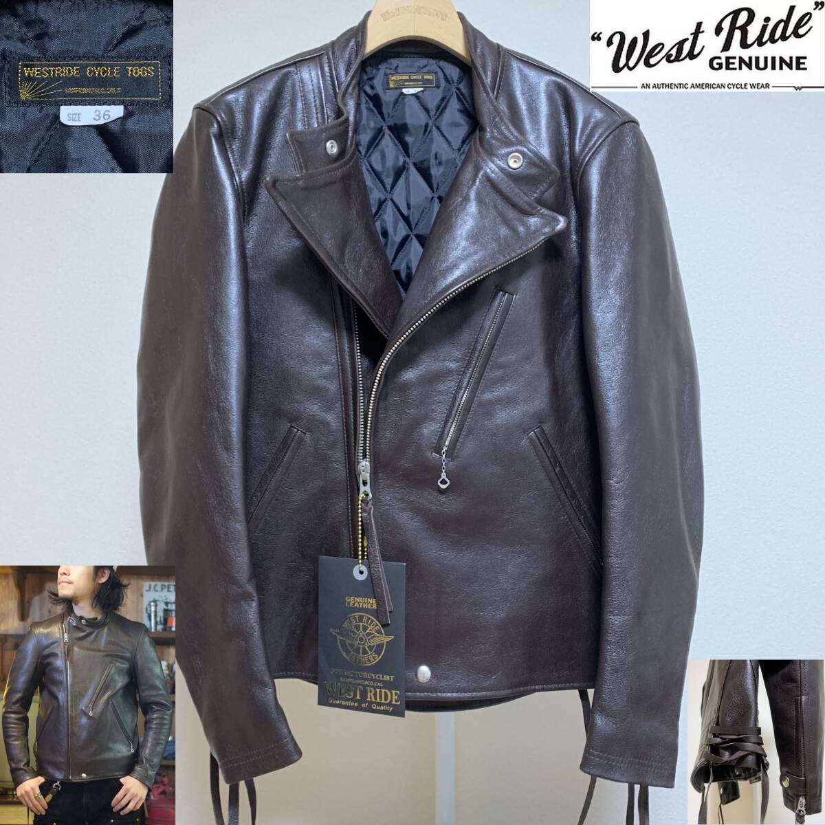 新品未使用 WESTRIDE ウエストライド OAK CANYON LEATHER JKT レザー