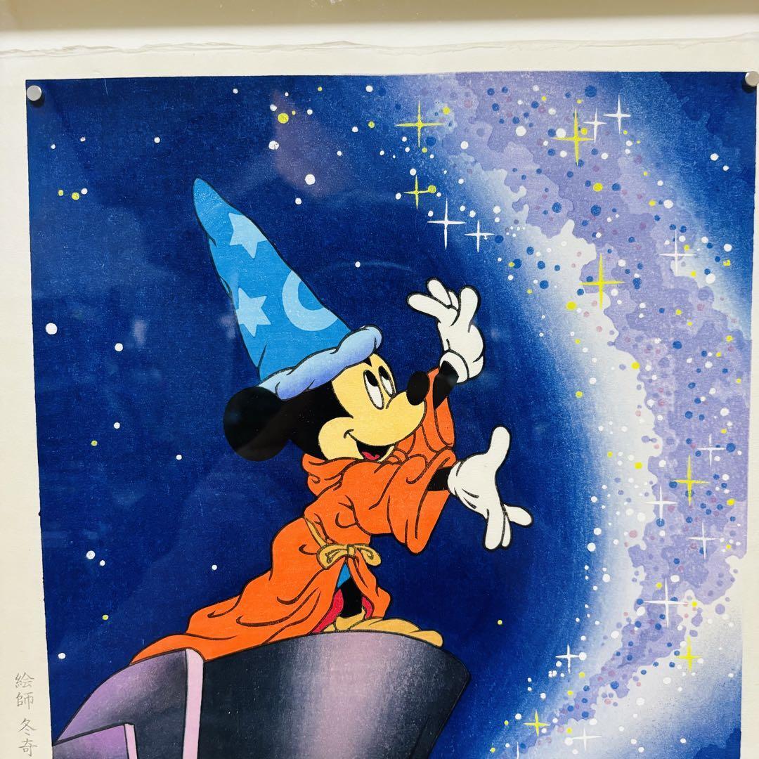 超希少】 Disney ディズニー ミッキー 浮世絵木版画 FANTASIA