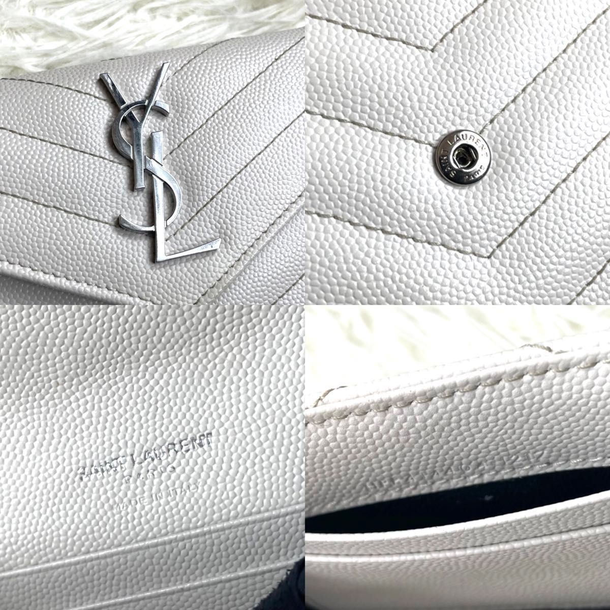 未使用級 付属品完備 / YSL サンローラン スモールエンベロープ