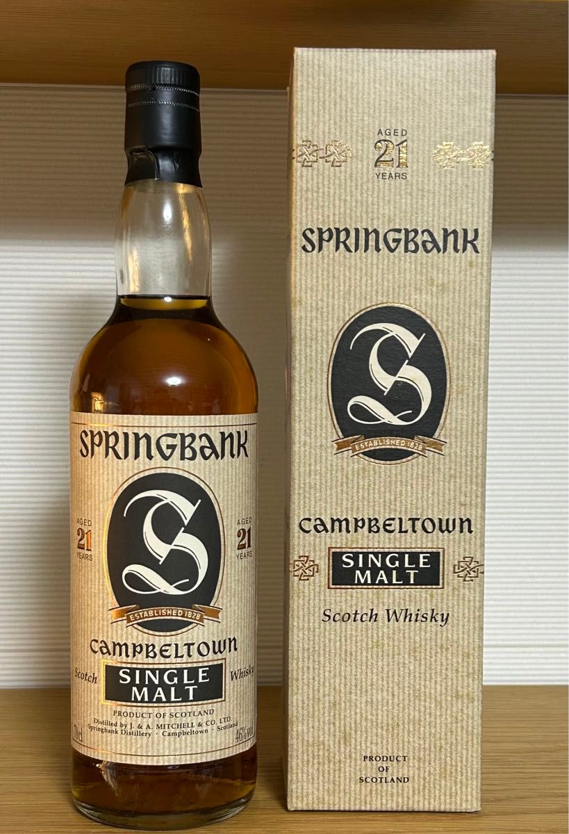 外箱付き スプリングバンク 21年 オールドボトル SPRINGBANK