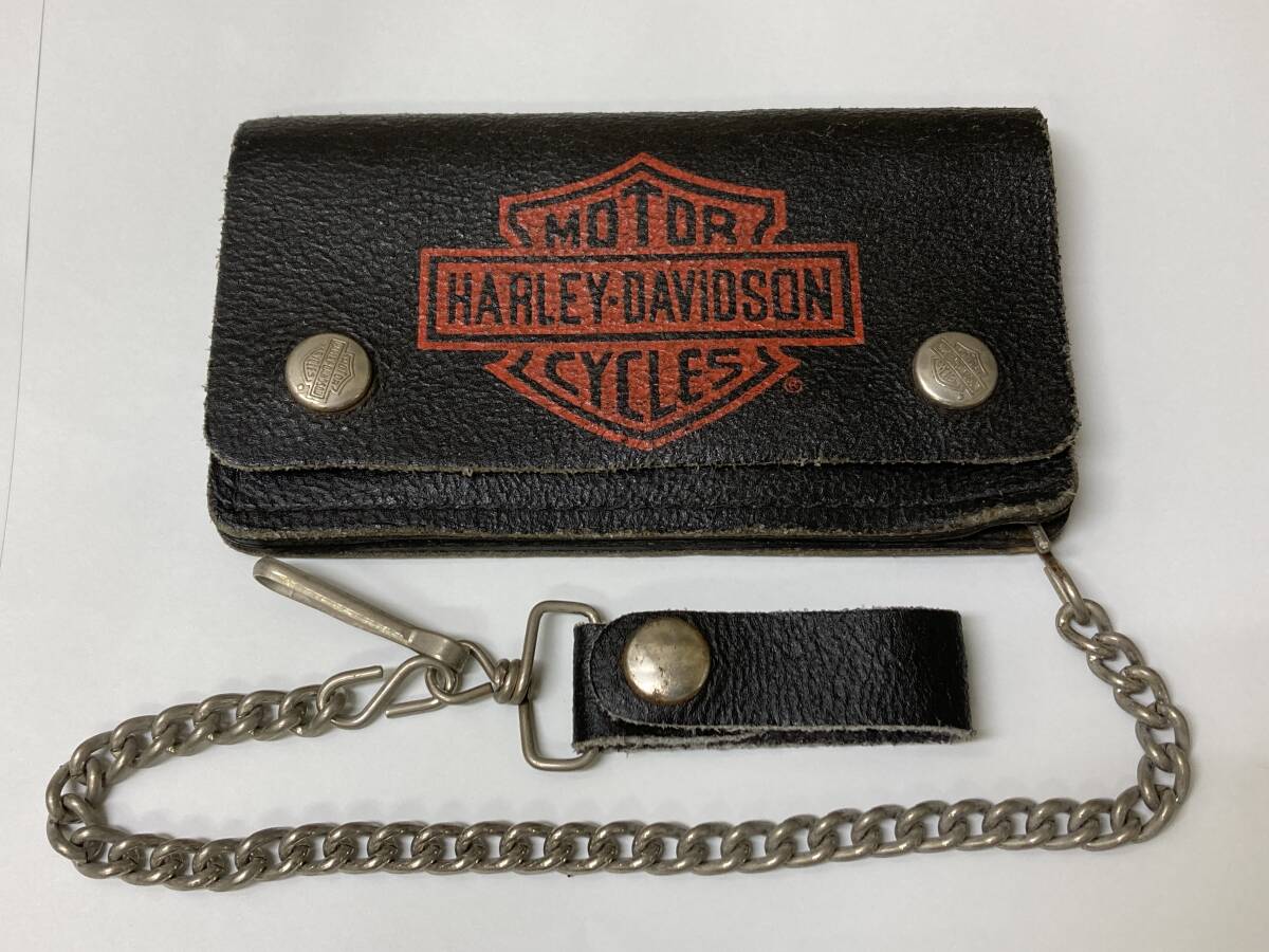 90年代米国製 ハーレーダビッドソン 本革財布 HARLEY DAVIDSON MOTOR