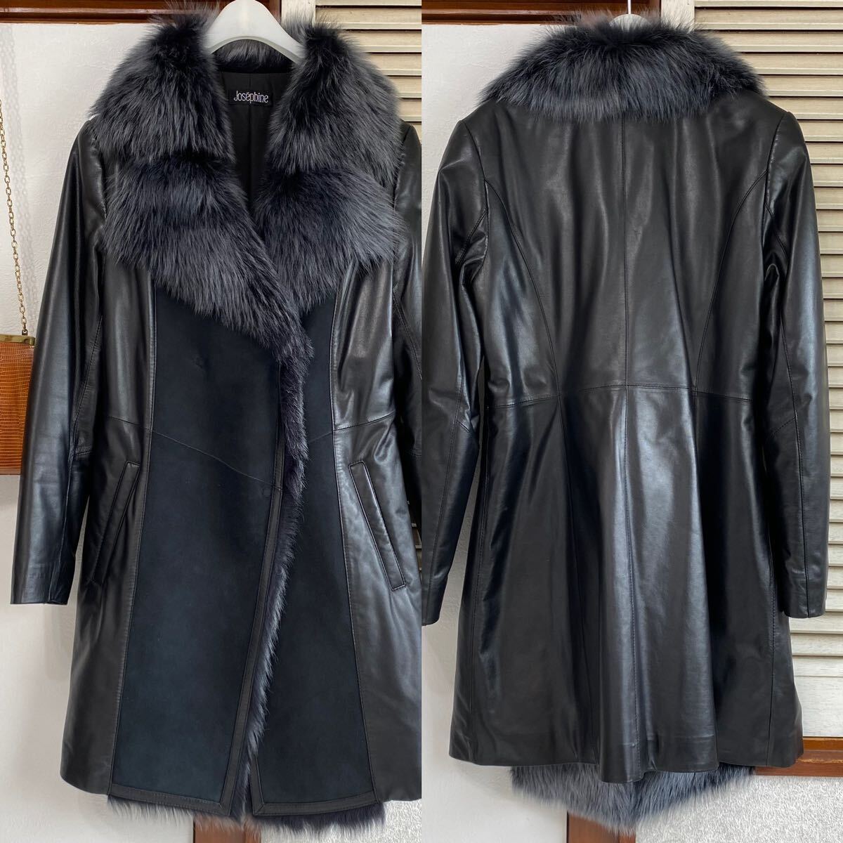 美品】Josephine ジョセフィーヌ 中綿入り リアルファーコート