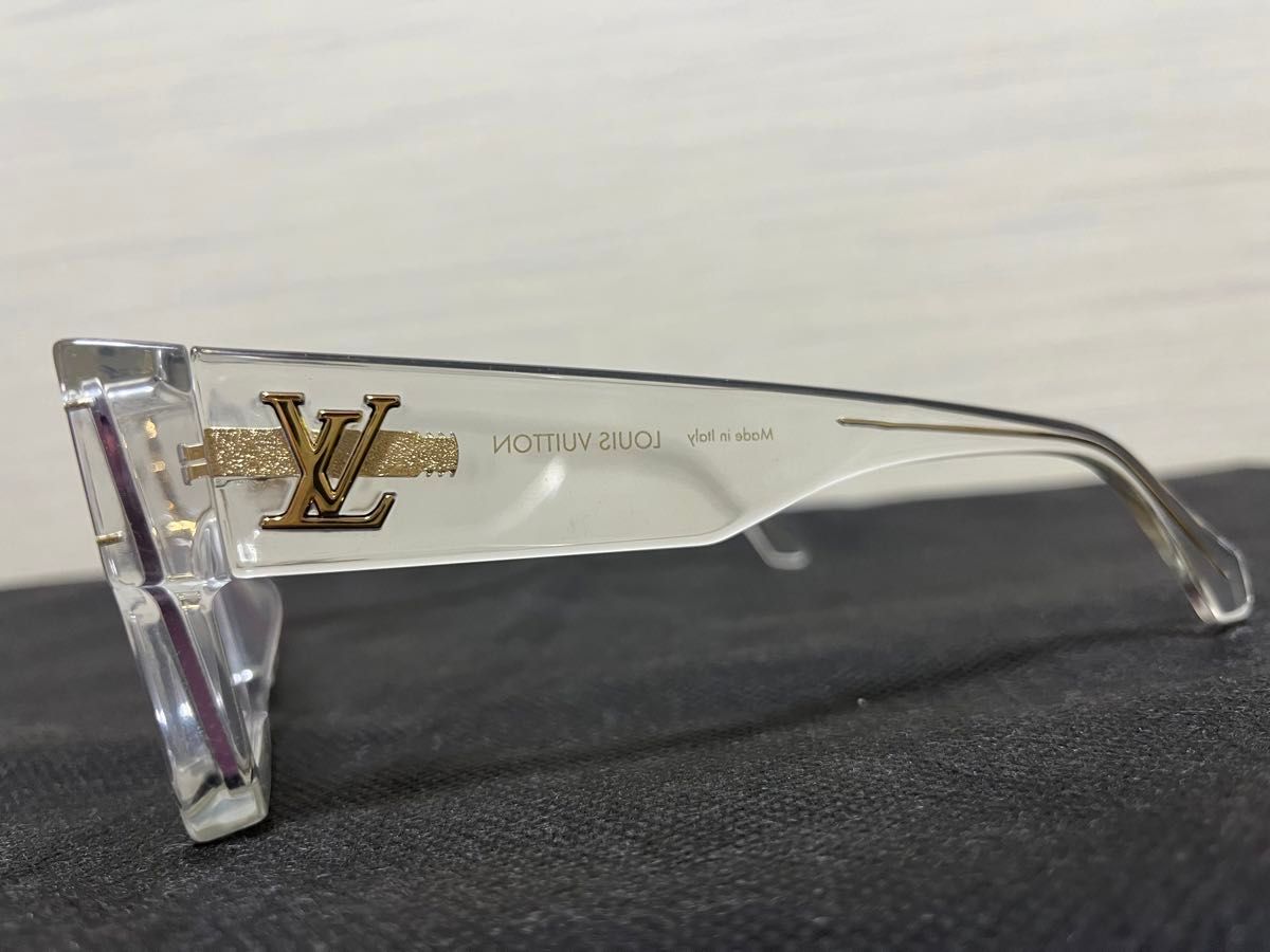 22SS ルイヴィトン 美品 サングラス サイクロン クリア LV レア 本物