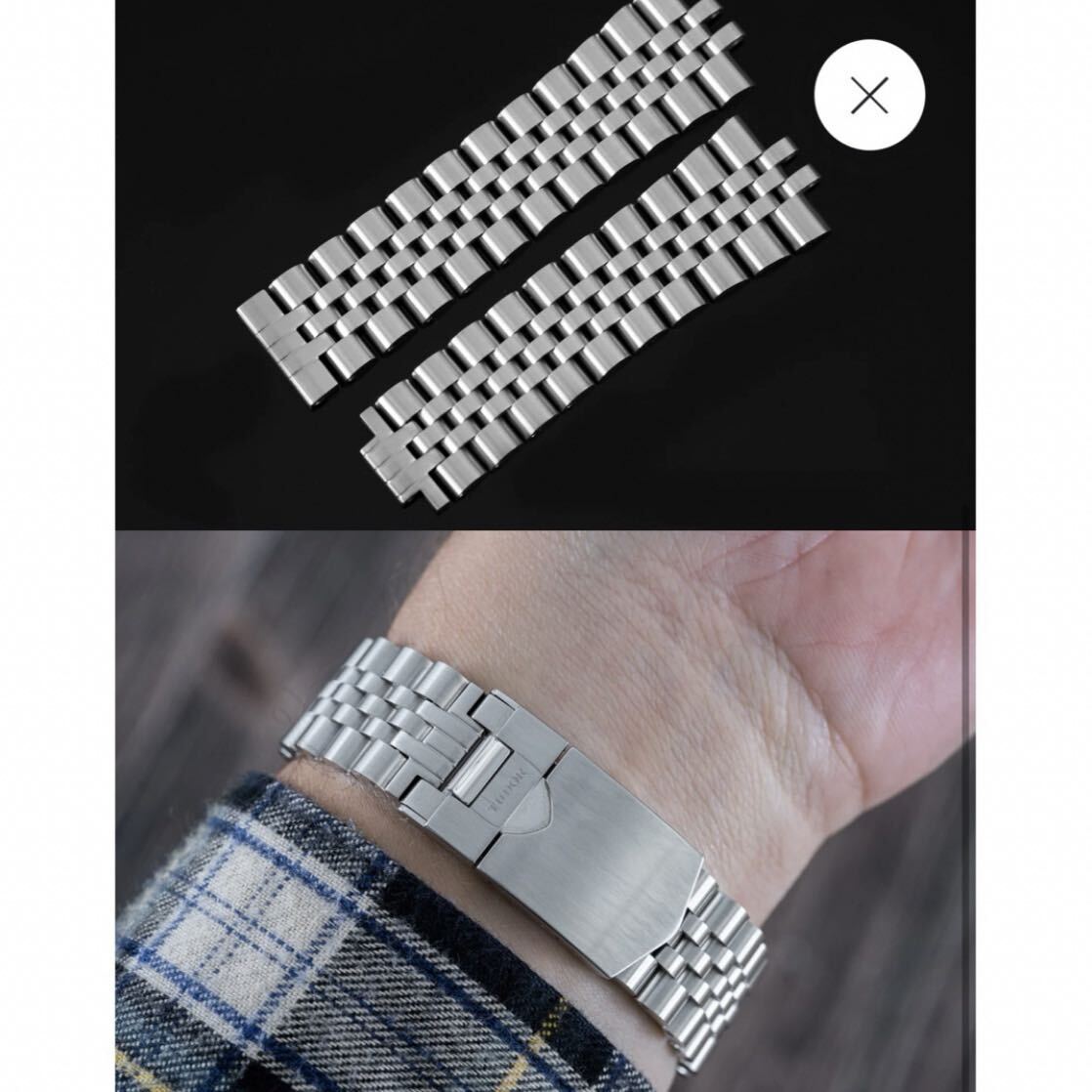 Tudor ブラックベイ58用 Uncle Straps ジュビリーブレス チューダー