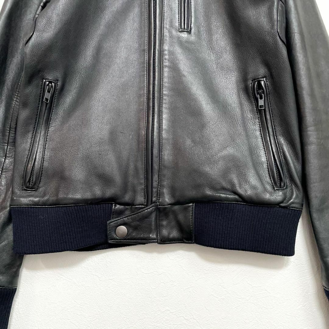 HARE ハレ ジップアップ 本革 羊革 シングル ライダースジャケット