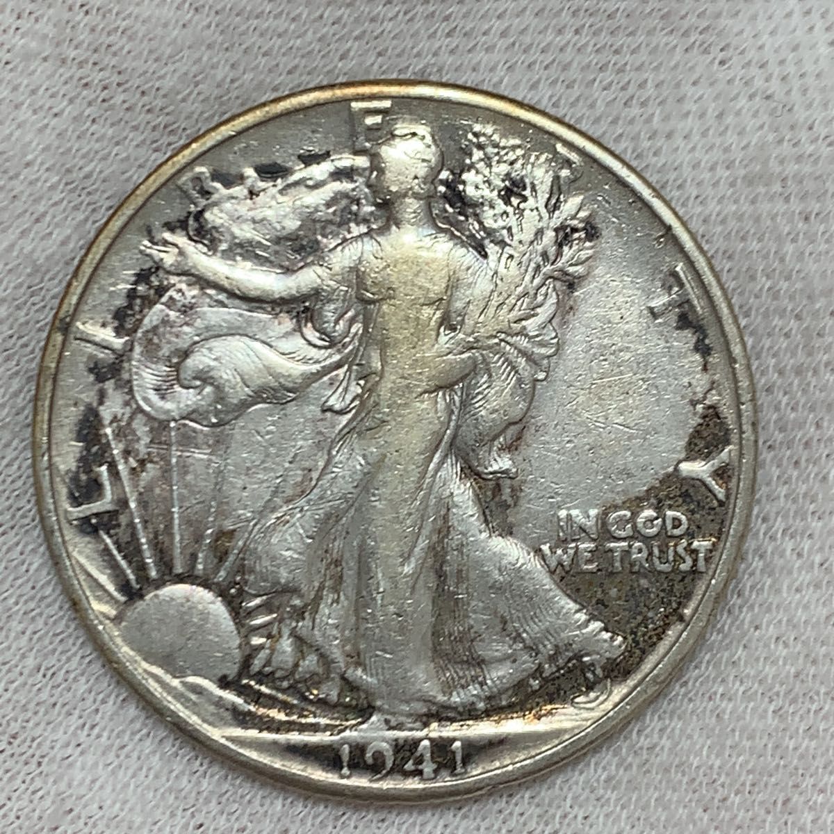 a662 1941年 ウォーキングリバティハーフダラー銀貨 アメリカ コイン