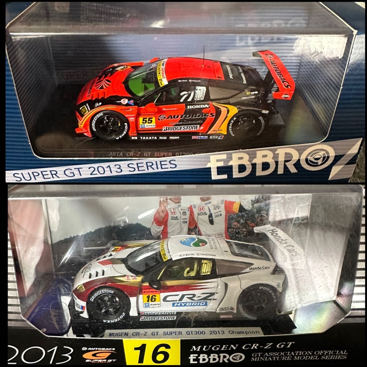 レア商品 ARTAとMUGEN CR-Z GT EBBRO ミニカー エブロ 1/43 スーパーGT