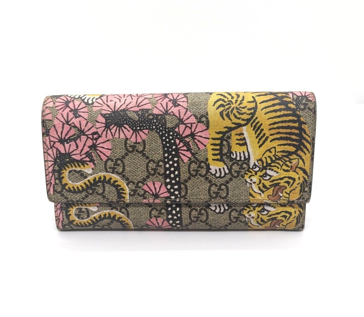 未使用品最終値下げ GUCCI 長財布 虎 桜 日本限定品 超希少 ベンガル