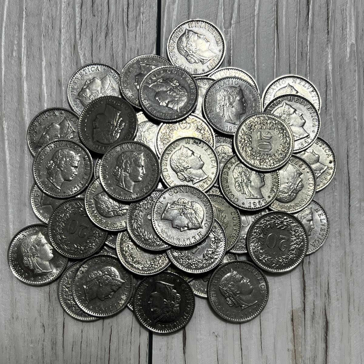 スイスフラン 20ラッペン硬貨50枚 スイスコイン｜Yahoo!フリマ（旧