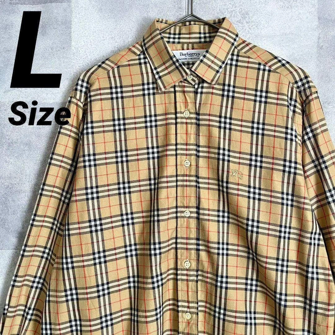 美品 L Burberrys OF LONDON the shirt collection バーバリー ノバ