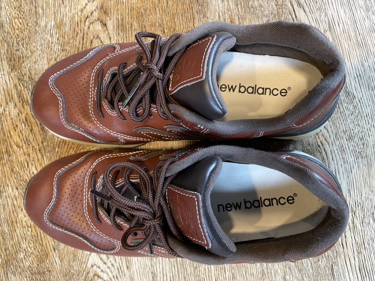試着程度 超美品 NEW BALANCE M 1400 本革 茶色 25 5cm｜Yahoo!フリマ