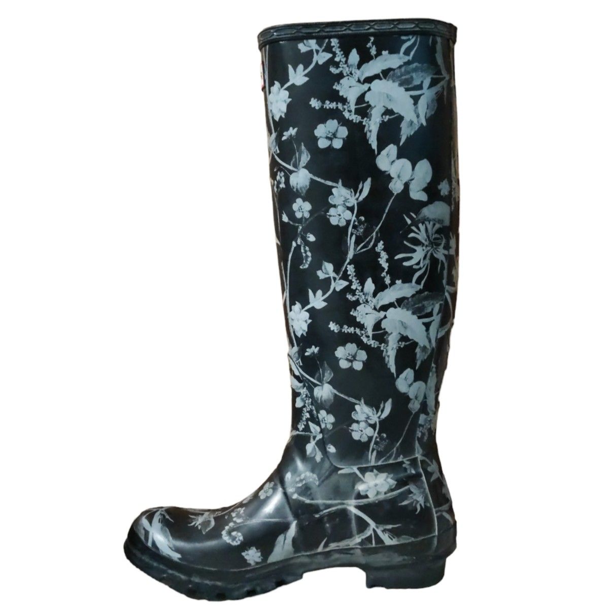 希少 HUNTER ハンター RHS コラボ 花柄 レインブーツ 長靴 美品 24 5