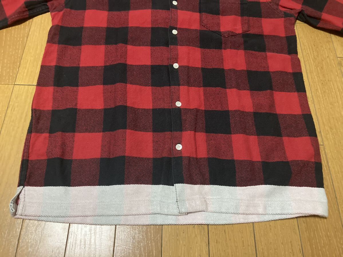 グッドイナフ ブロックチェック ラインネル L ネルシャツ GOOD ENOUGH