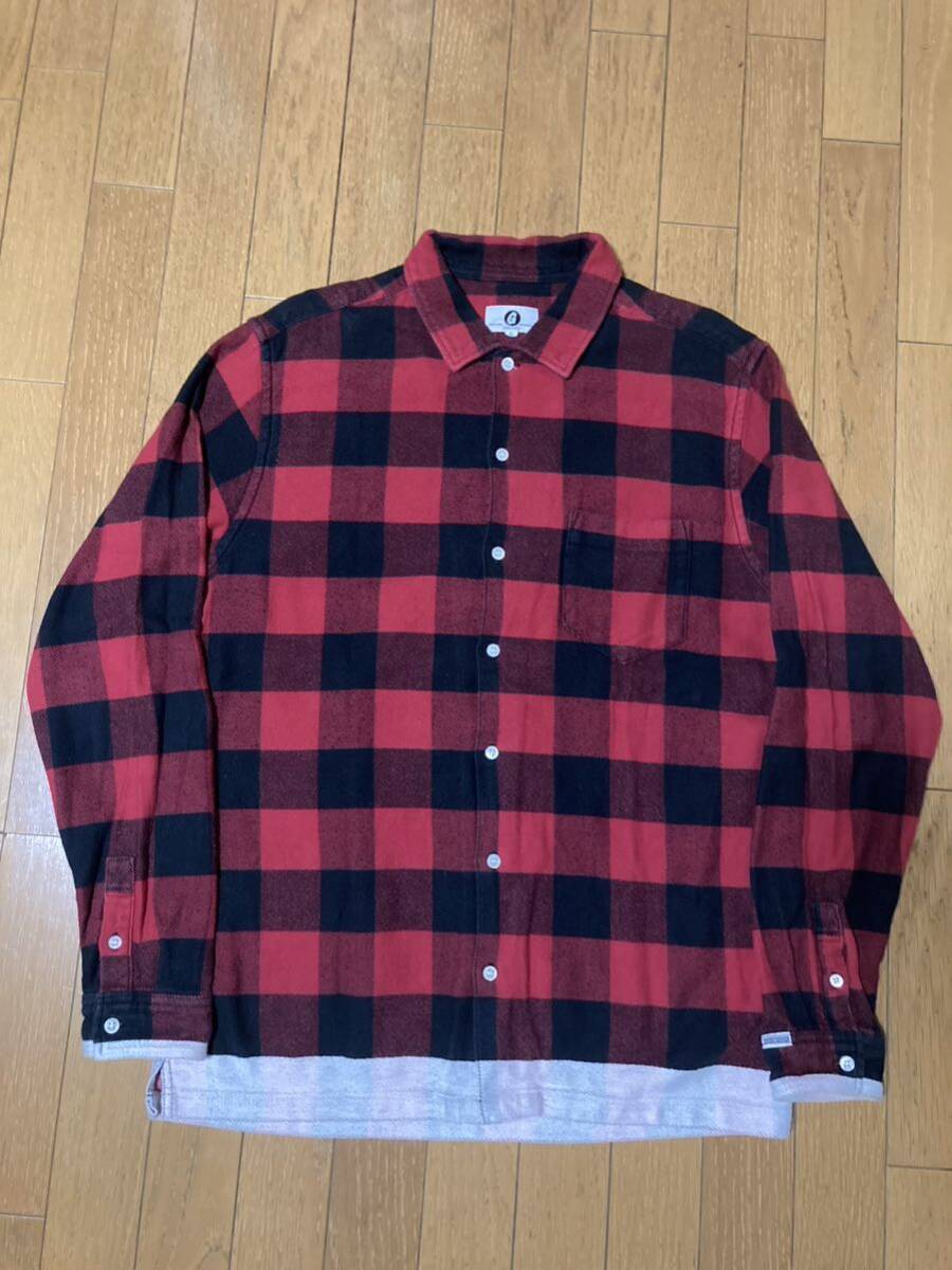 グッドイナフ ブロックチェック ラインネル L ネルシャツ GOOD ENOUGH