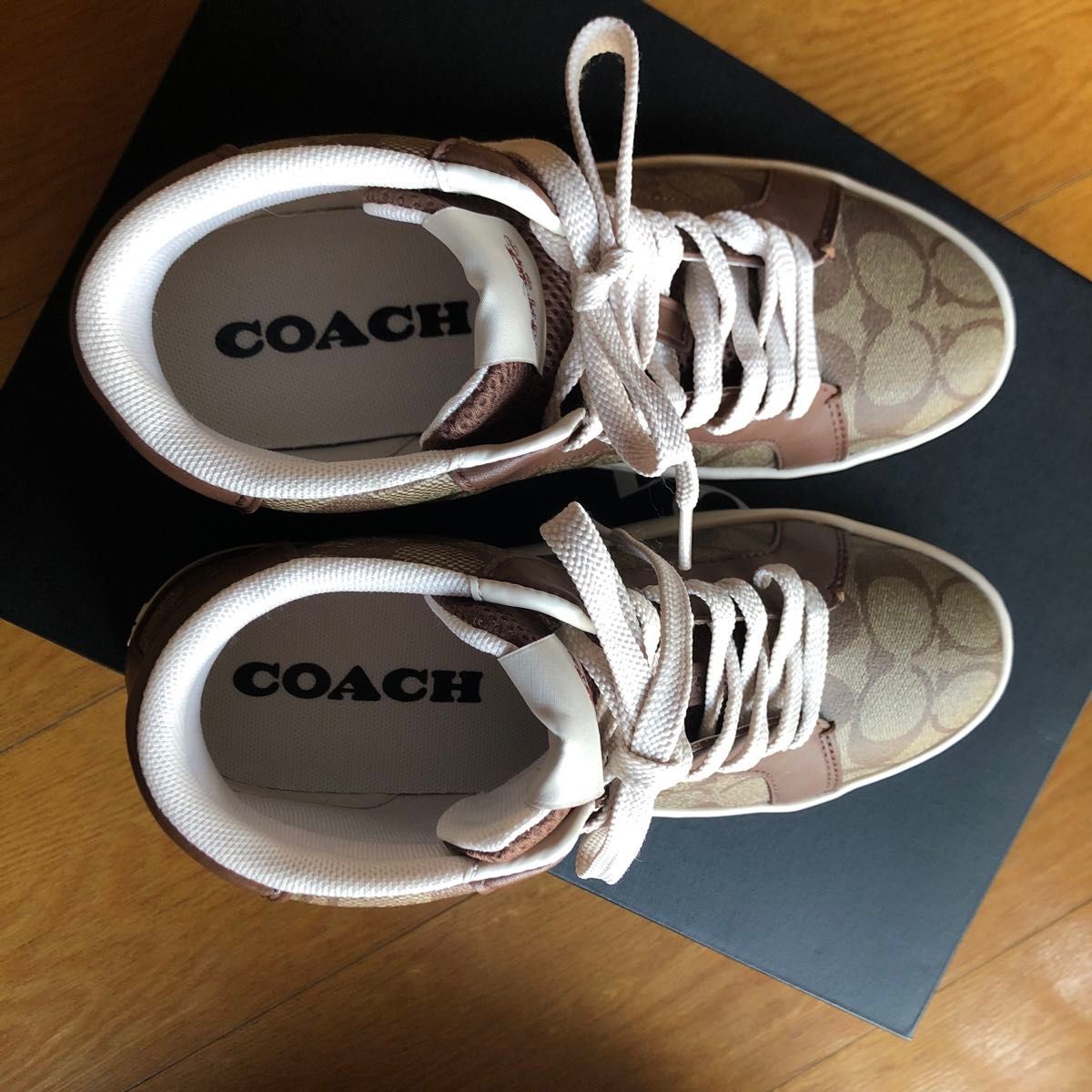 最終お値下げ 新品 COACH コーチ ハイカット シグニチャー スニーカー