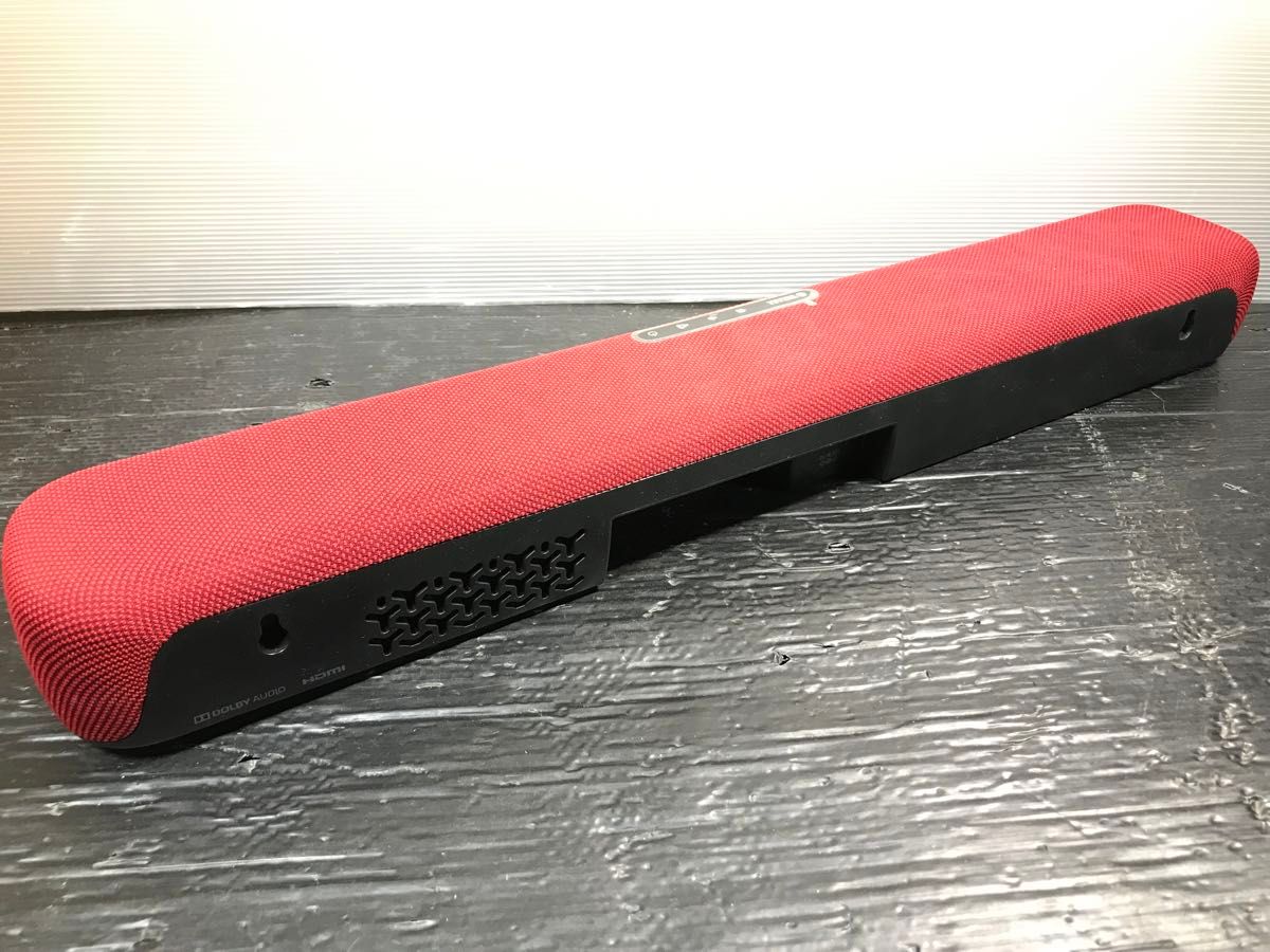 美品 YAMAHA ヤマハ サウンドバー SR-C20A レッド 新品純正リモコン付