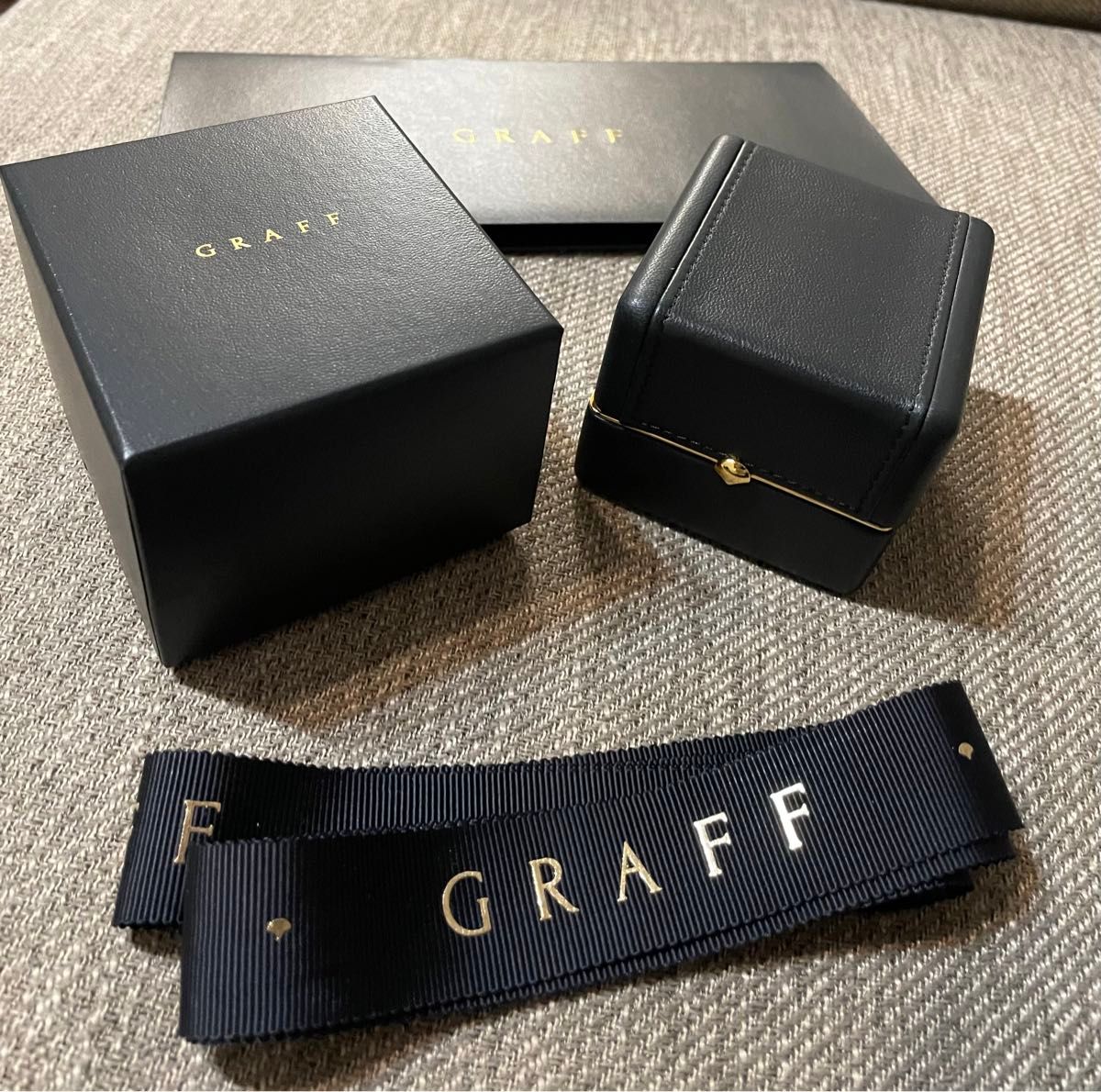 正規品 GRAFF グラフ リングケース ボックス リボン BOX 空箱｜Yahoo