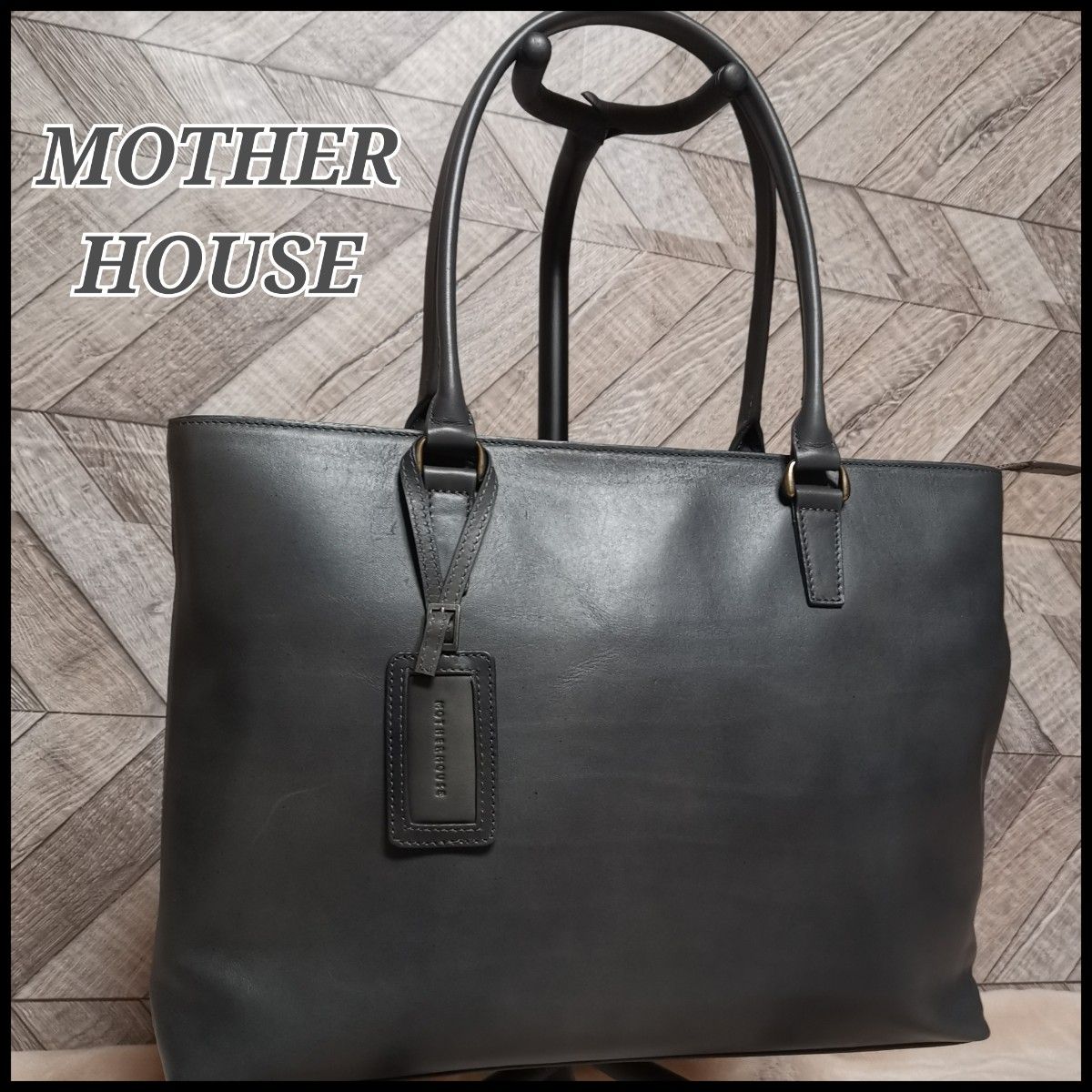 MOTHERHOUSE アンティークスリムトート トートバッグ レザー 本革