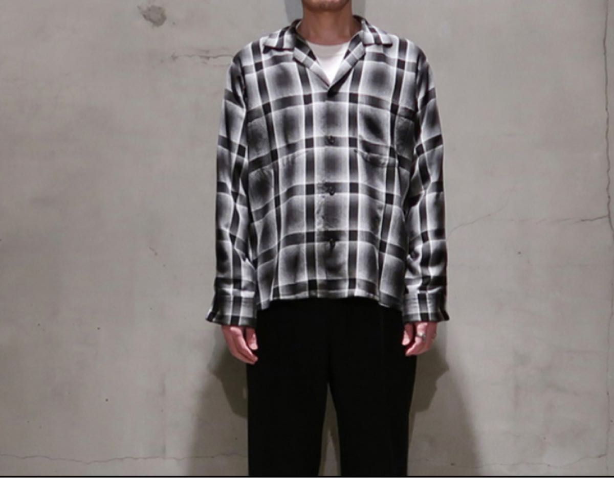 sunsea 19ss shadow check gigolo shirt サンシー レーヨン チェック