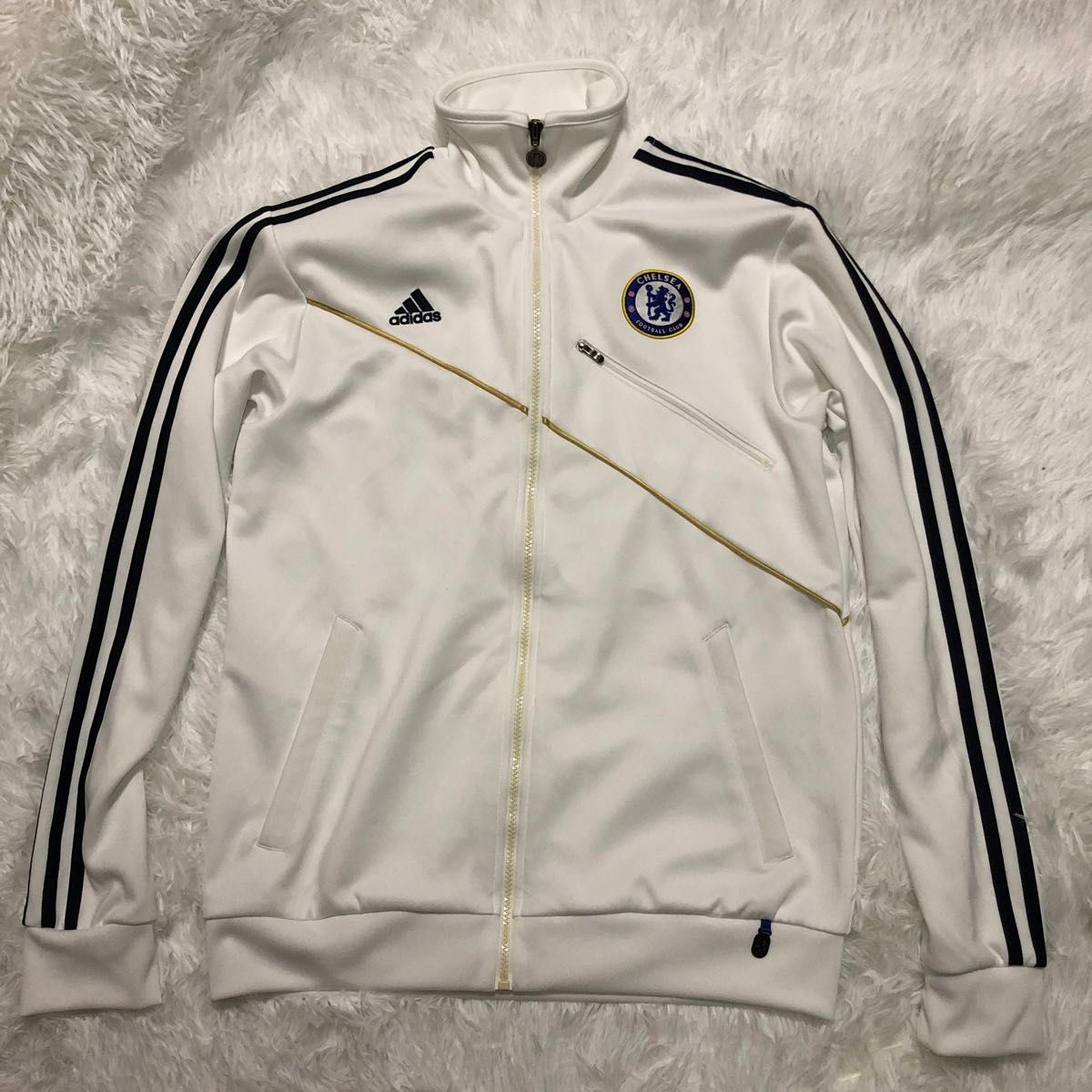 adidas チェルシー ジャージ ホワイト 2010 Lサイズ アディダス