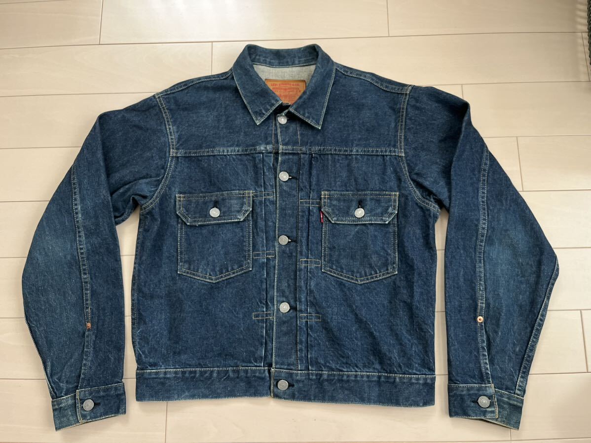 送料無料 濃紺 リーバイス 71507 Gジャン サイズ40 レプリカ Levi's