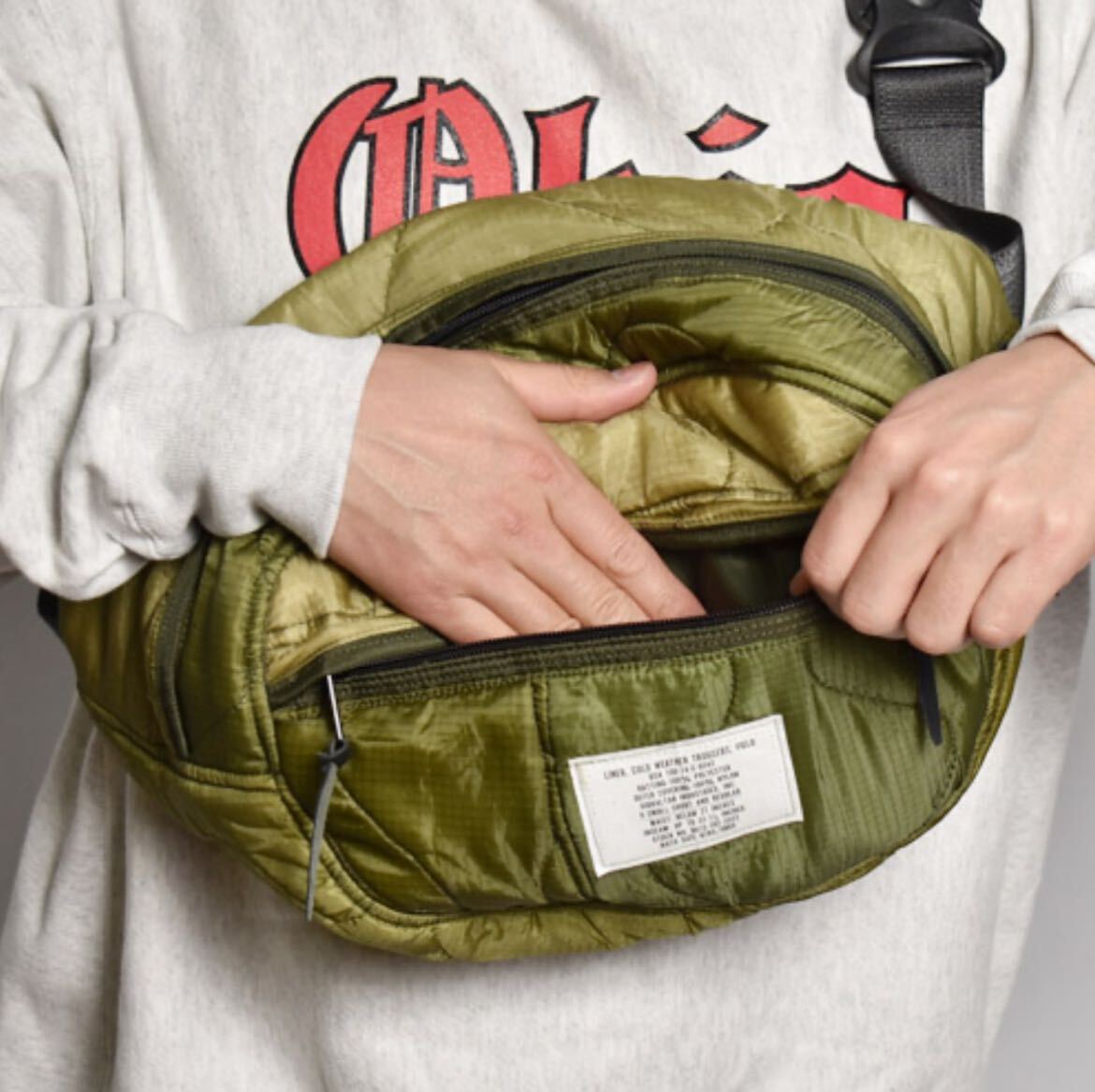 US Customized Quilted Body Bag Military ミリタリー ボディー バッグ