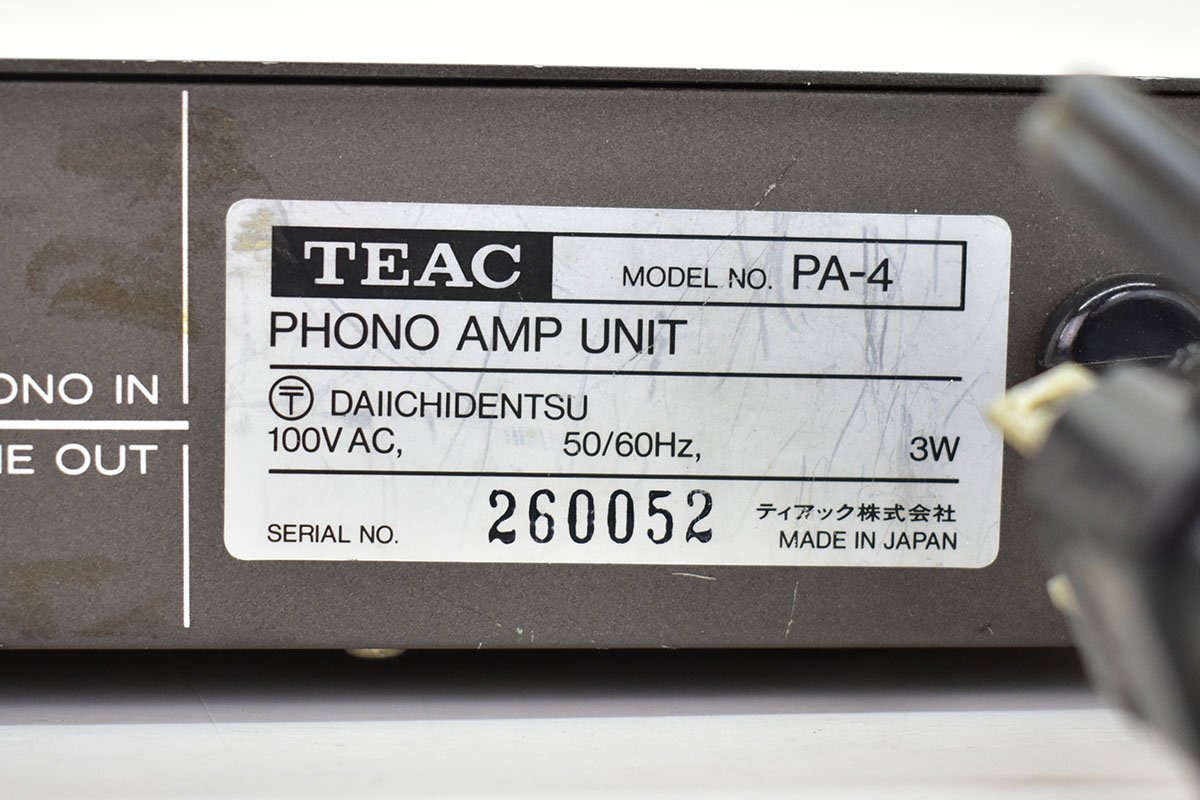 Yahoo!オークション - TEAC PA-4 フォノアンプユニット[ティアック][PH