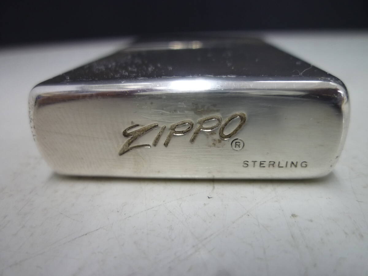 純銀 925 純銀 zippo スターリング シルバー 中古品 1円～ 76g 重厚