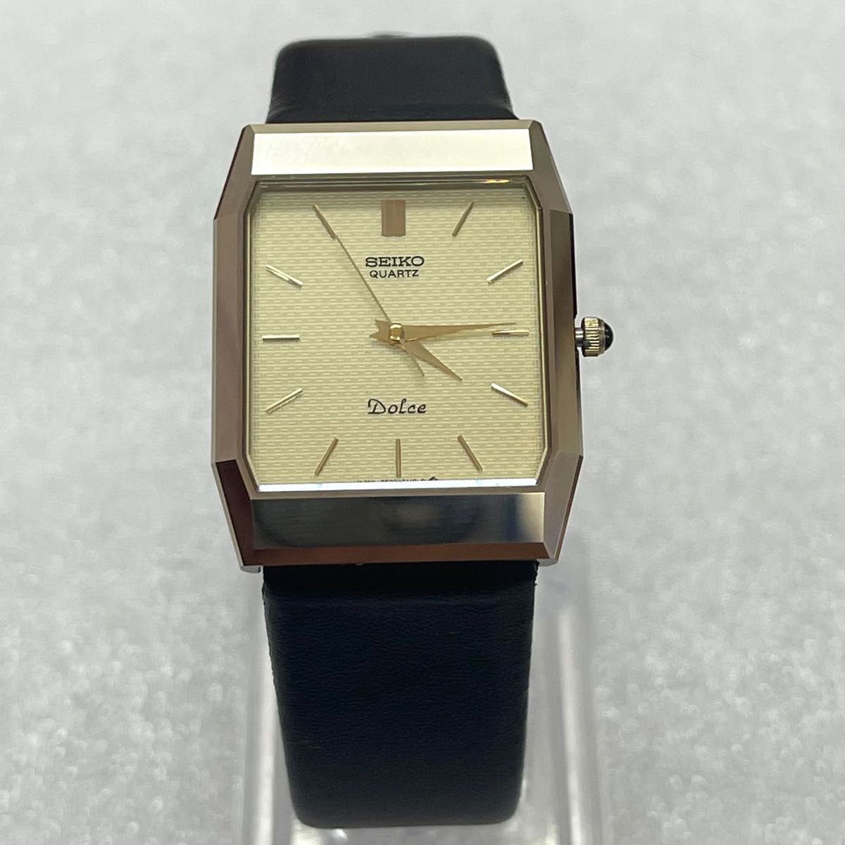 稼働 美品 SEIKO DOLCE 超硬型 クォーツ スクエア レクタンギュラー
