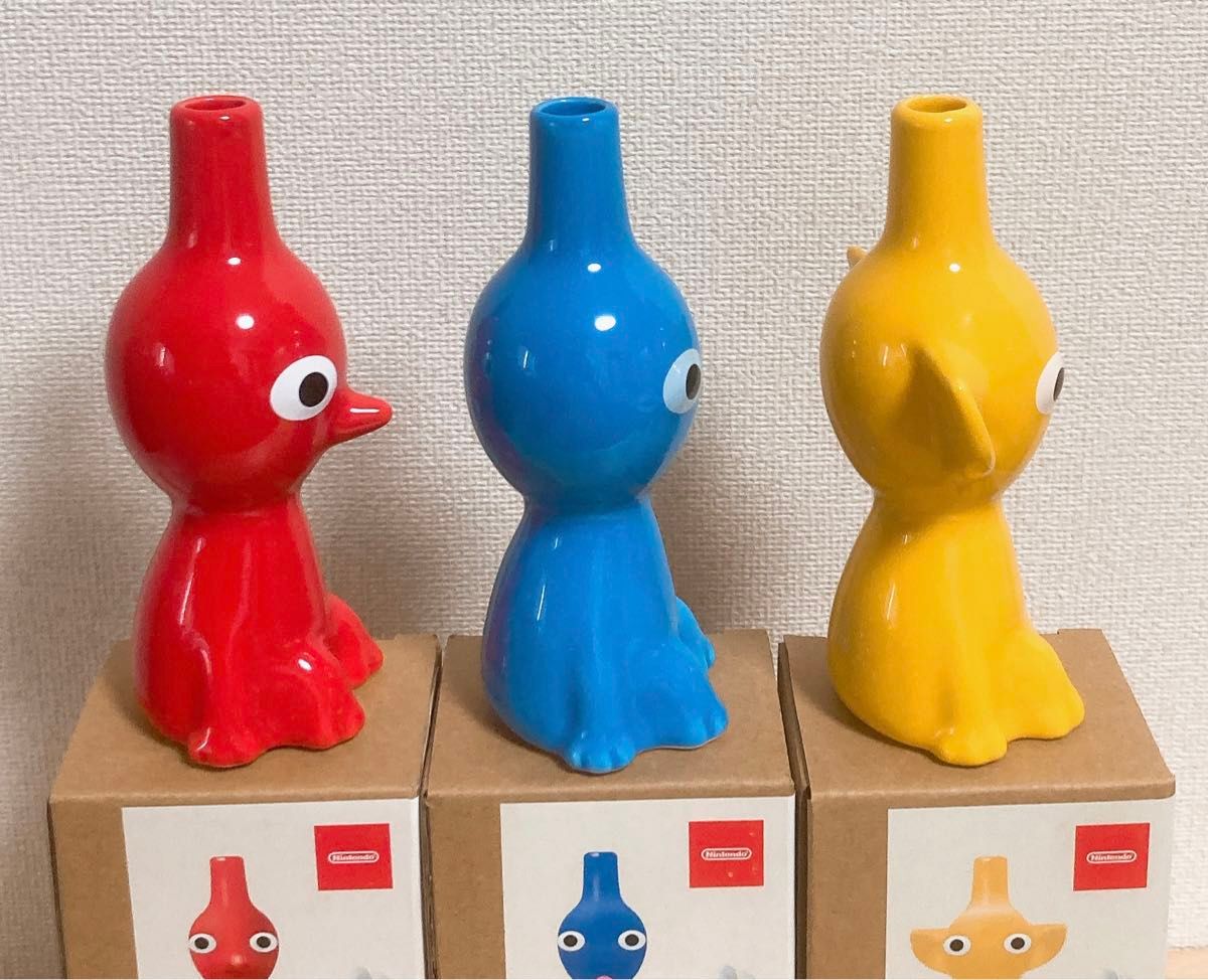 ピクミン 一輪挿し 花瓶 赤ピクミン 青ピクミン 黄ピクミン おまけ付き