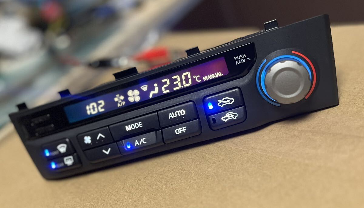 R34 スカイライン エアコン パネル ユニット 前期型 カスタム品 ( hr34