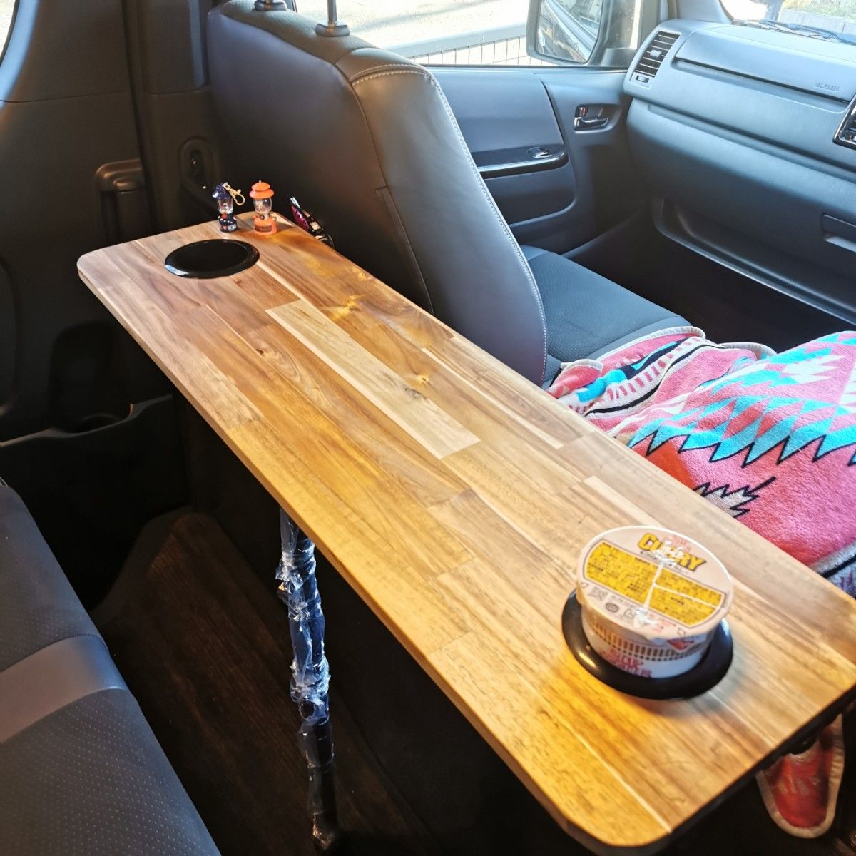 ハイエース セカンドシートテーブル サイドテーブル 車中泊 キャンプ