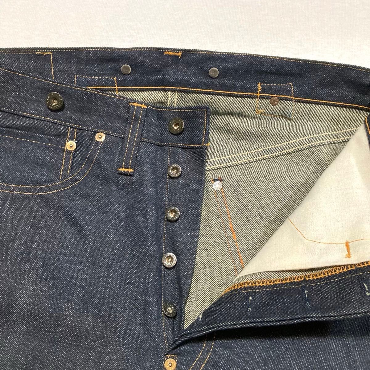 未使用 】 米国製 Levi's 201 No 2 W33 L36 青耳 バレンシア 復刻