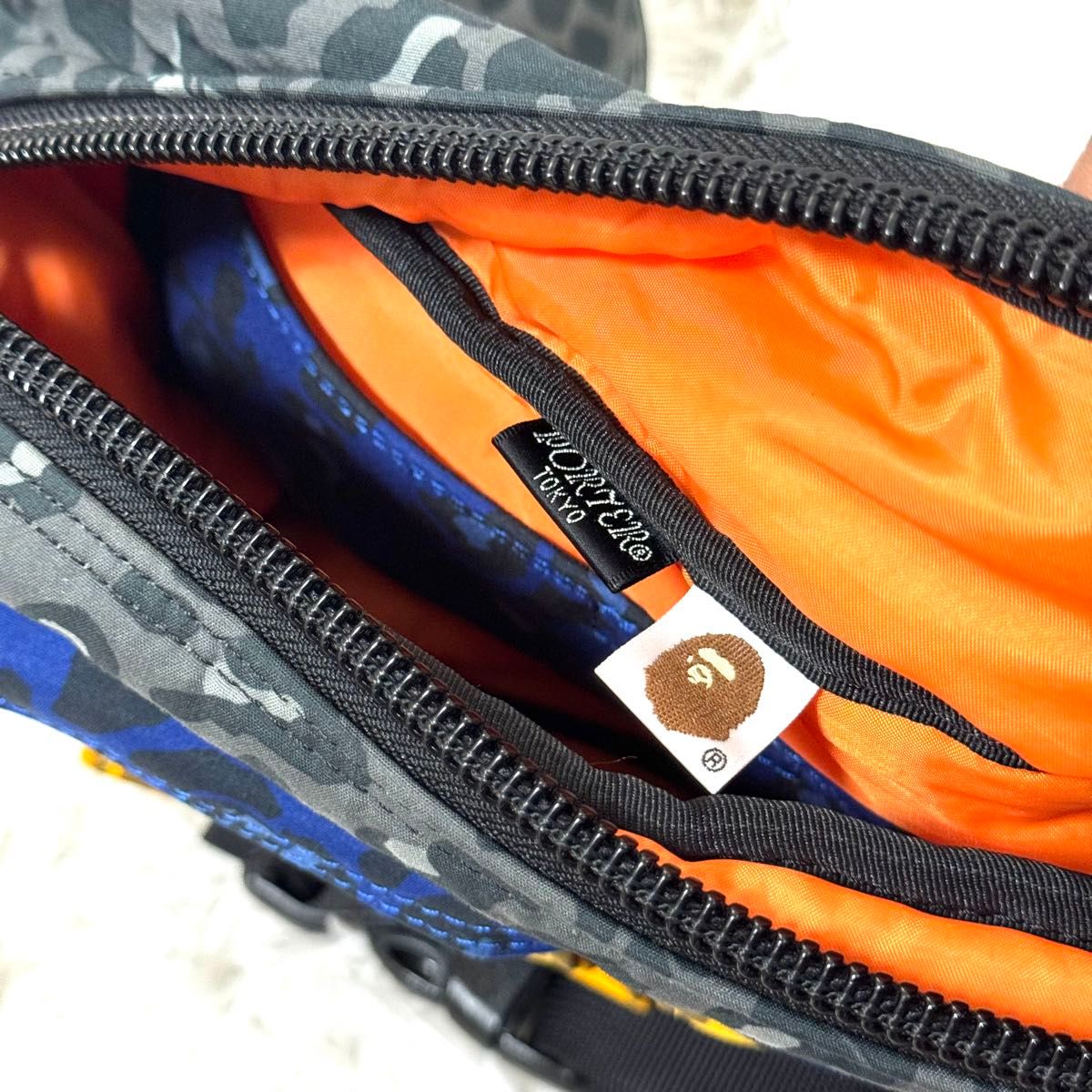 美品 激レア BAPE × PORTER レオパード クレイジー ボディバッグ
