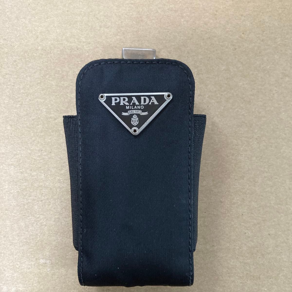 美品 PRADA プラダ モバイルホルダ－ iQOSケース アイコス ブラック