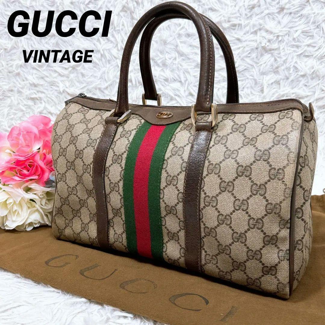 GUCCI オールドグッチ シェリーライン GGスプリーム ミニボストン