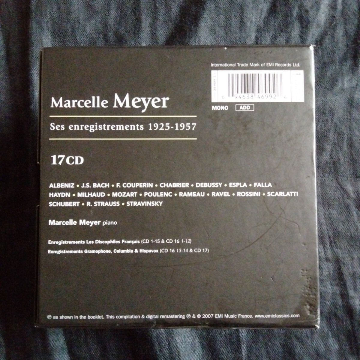 マルセル・メイエ Marcelle Meyer Studio Recordings 1925-1957 17枚組